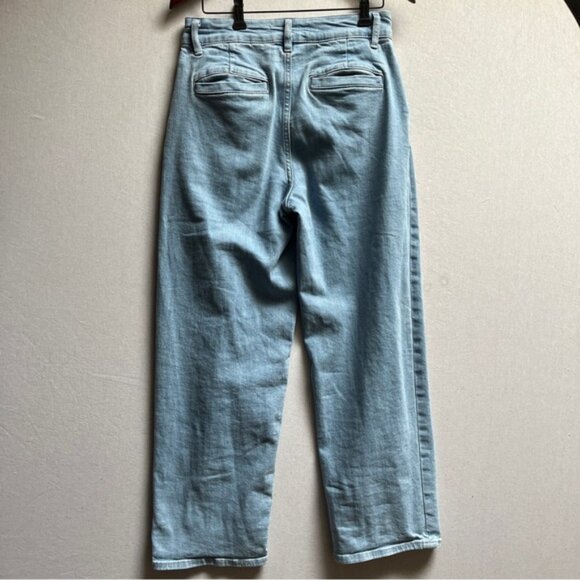 Oak + Fort straight leg barrel denim organic cotton jeans Sz 27 - Picture 4 of 11